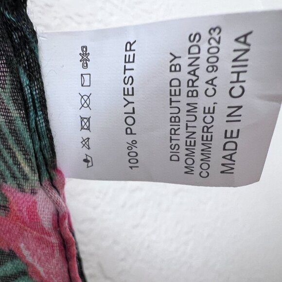 Women Sheer Flamingo Print Kimono Wrap Cover Up OS Open Front Summer Resortwear - Picture 5 of 10